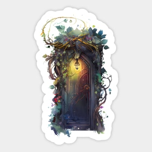 Fairy Door Watercolor 3 Come Through Sticker